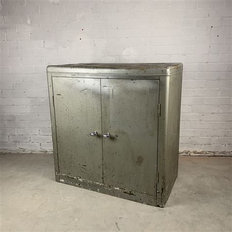 vintage industrial steel two door cabinet|Vintage Industrial Steel Cabinet .